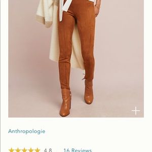 Anthropologie Suede pants - new with tags